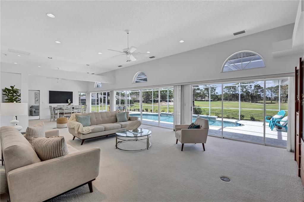 Interior, Living room, Recessed Lighting