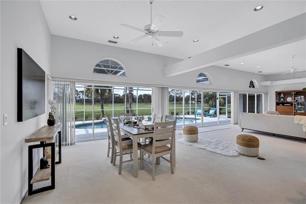 Dining room, Interior, Living room, Recessed Lighting