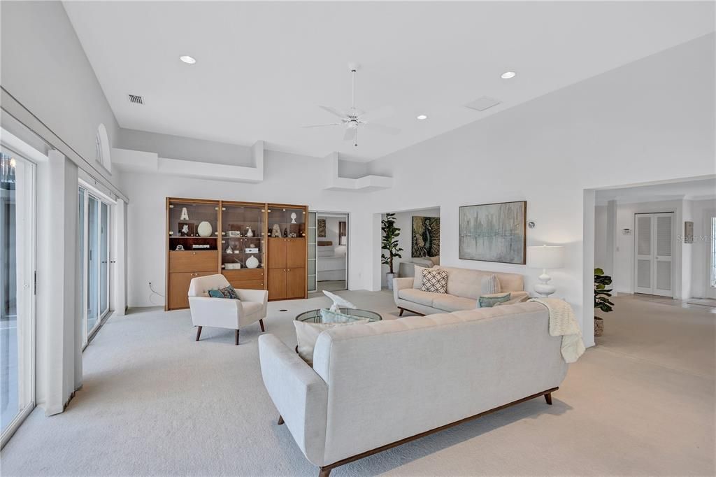 Interior, Living room, Recessed Lighting