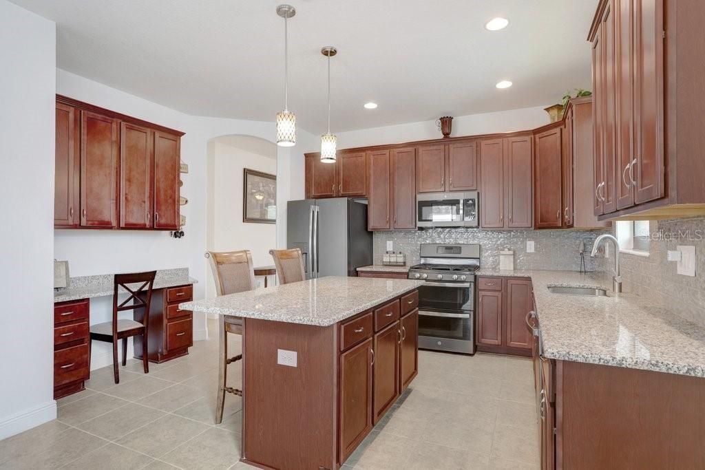 Interior, Kitchen, Pendant Lights, Recessed Lighting, Stainless Steel Appliances