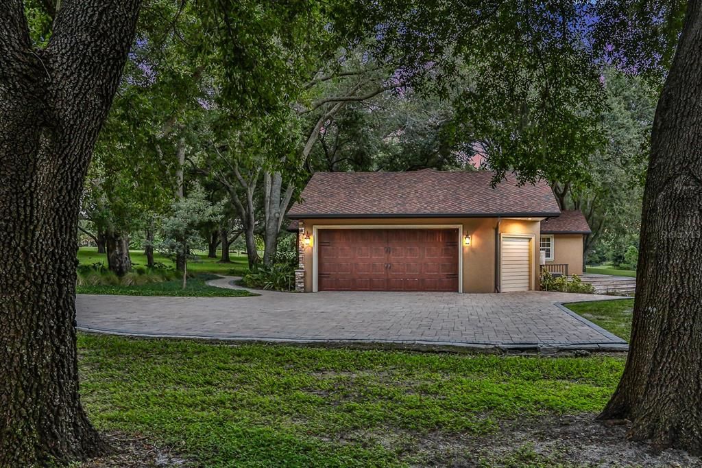 Attached, Backyard, Detached Garage, Exterior, Facade, Ranch