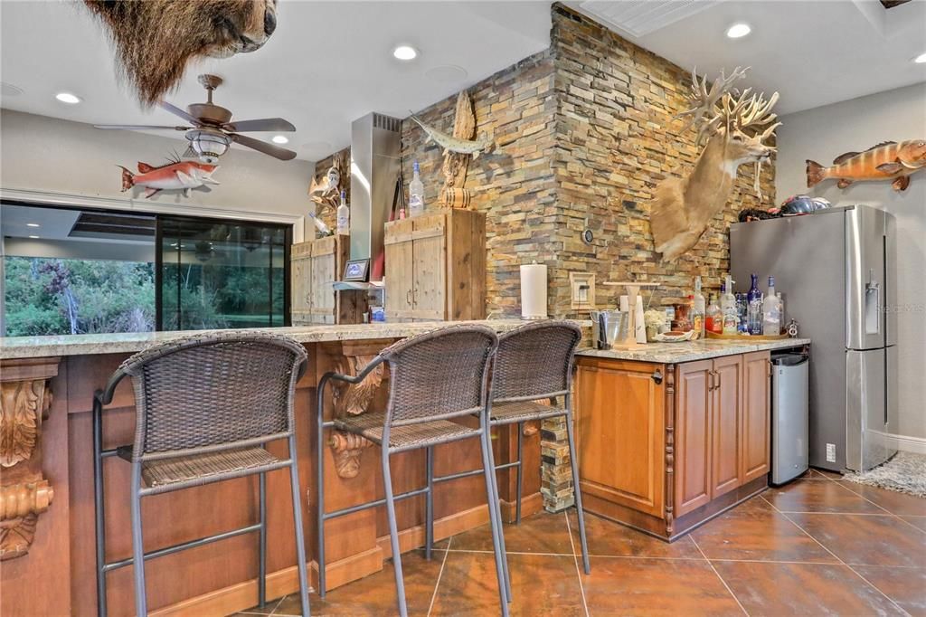 Interior, Recessed Lighting, Stone Walls