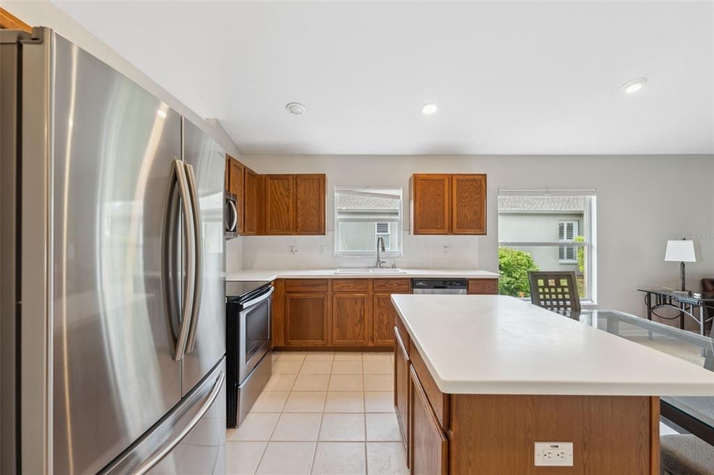 Interior, Kitchen, Recessed Lighting, Stainless Steel Appliances