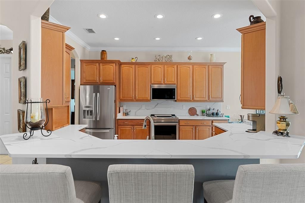 Interior, Kitchen, Recessed Lighting, Stainless Steel Appliances