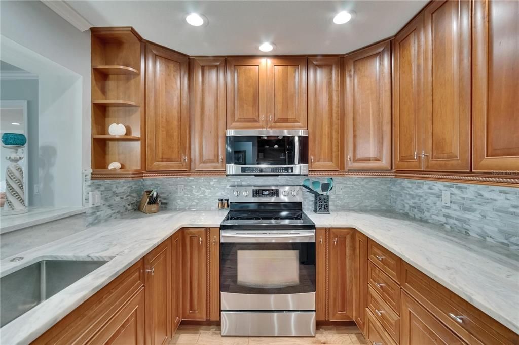 Interior, Kitchen, Recessed Lighting, Stainless Steel Appliances
