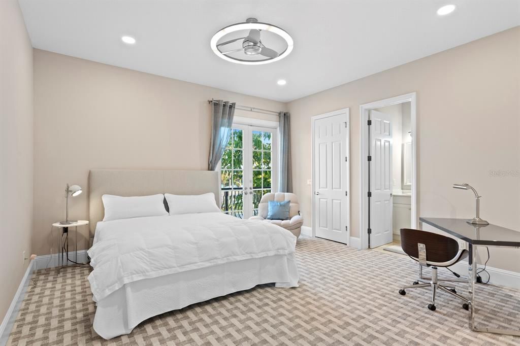 Bedroom, Interior, Recessed Lighting