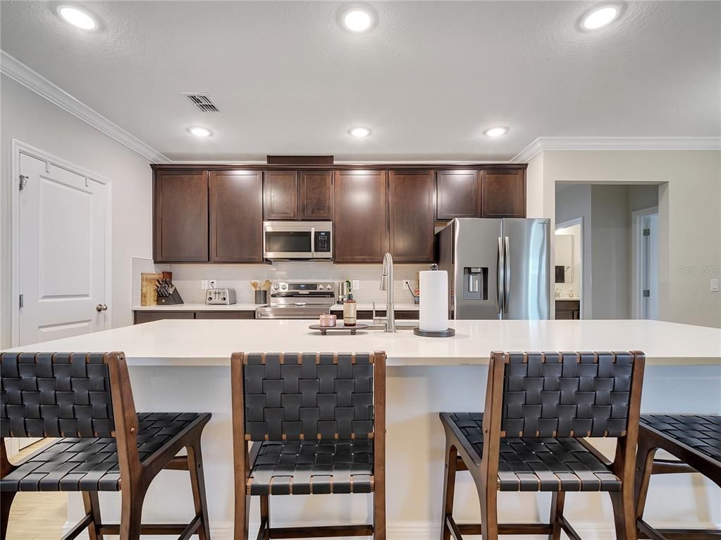 Interior, Kitchen, Recessed Lighting, Stainless Steel Appliances