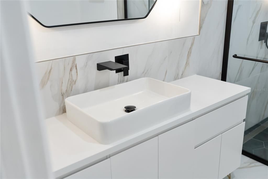 Bathroom, Interior, Marble Walls