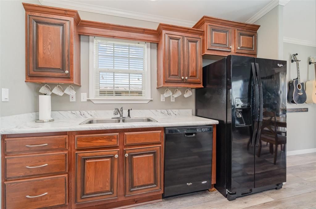 Interior, Kitchen, Wood Texture Flooring