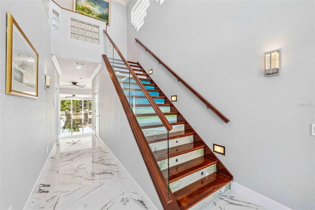 Interior, Marble, Recessed Lighting