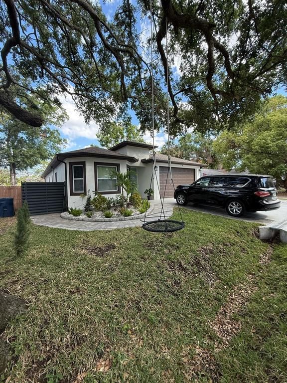 Attached, Backyard, Exterior, Facade, None