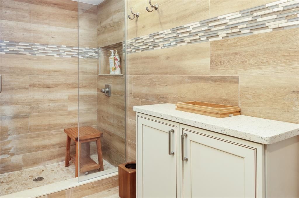 Bathroom, Interior, Wooden Walls