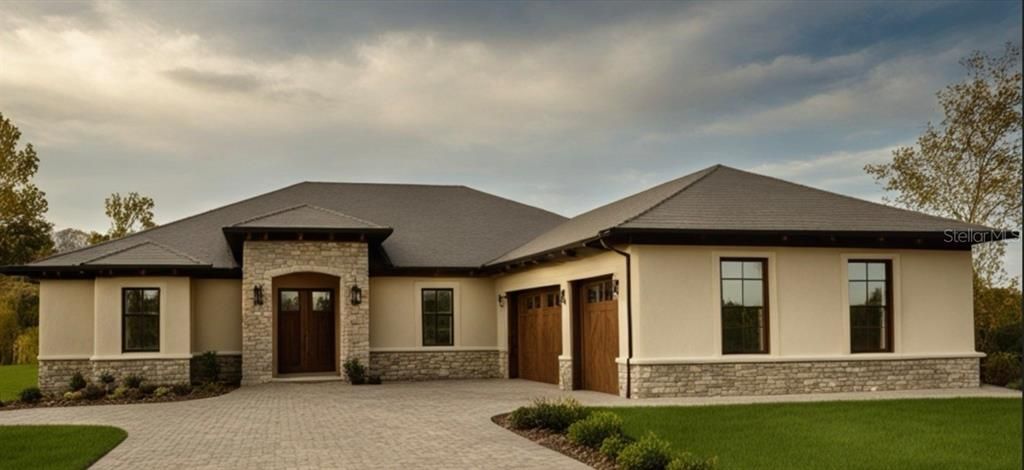 Attached, Exterior, Facade, Ranch