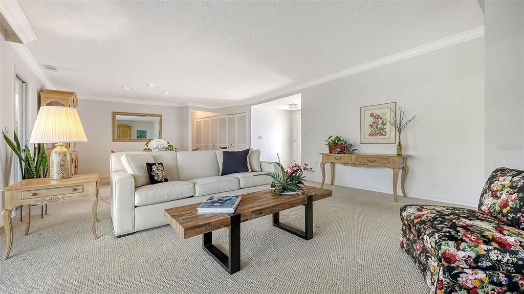 Interior, Living room, Recessed Lighting