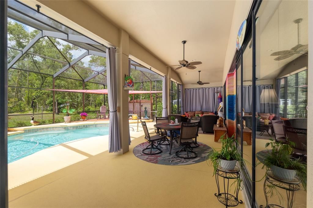 Dining room, Glass Ceilings, Interior, Pool, Sun Room