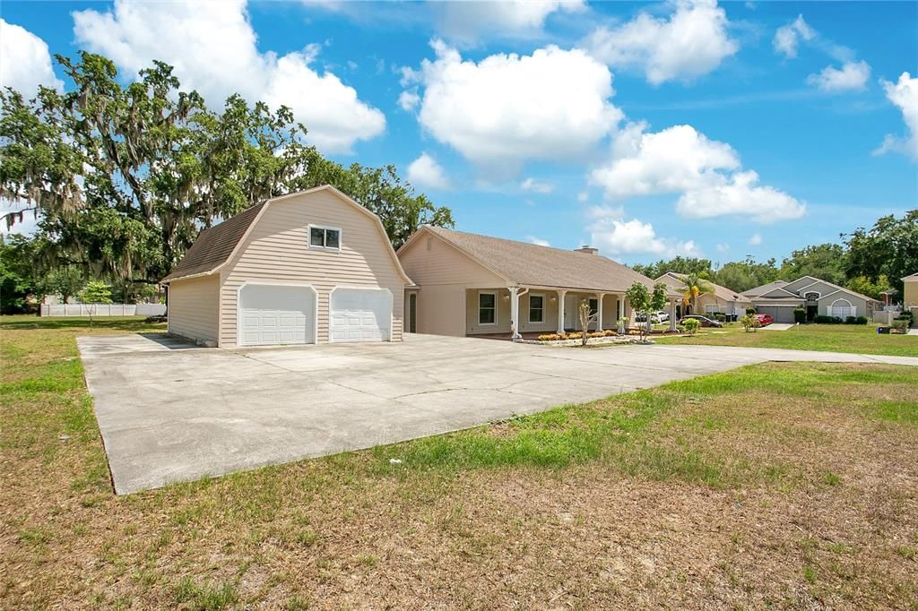 Backyard, Detached Garage, Exterior