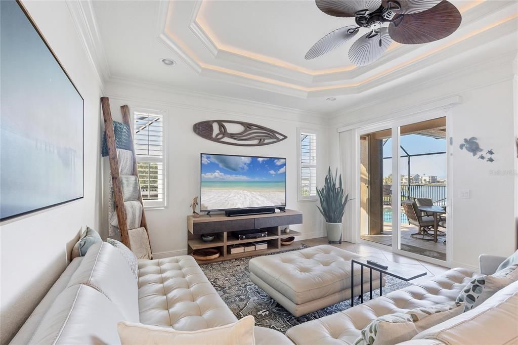 Interior, Living room, Recessed Lighting