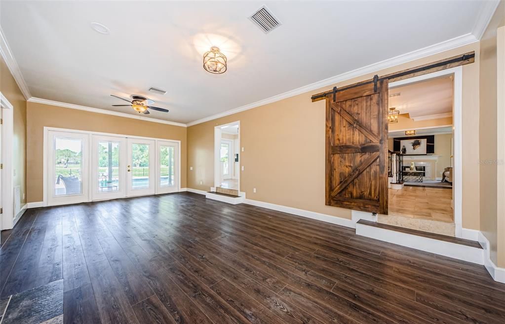 Empty room, Interior, Wood Texture Flooring