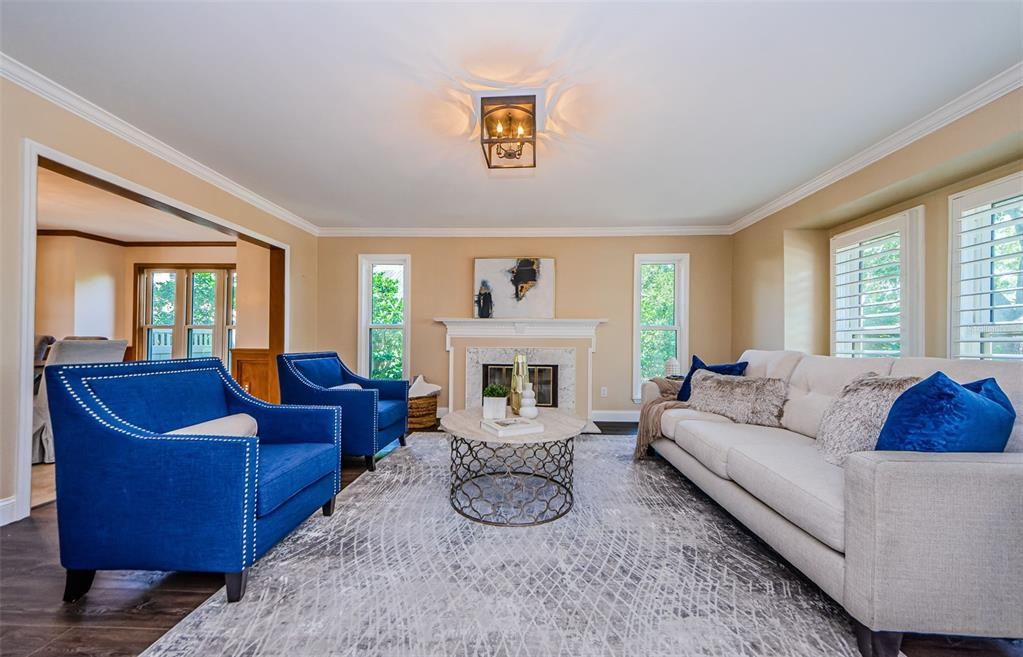 Fireplace, Interior, Living room, Wood Texture Flooring