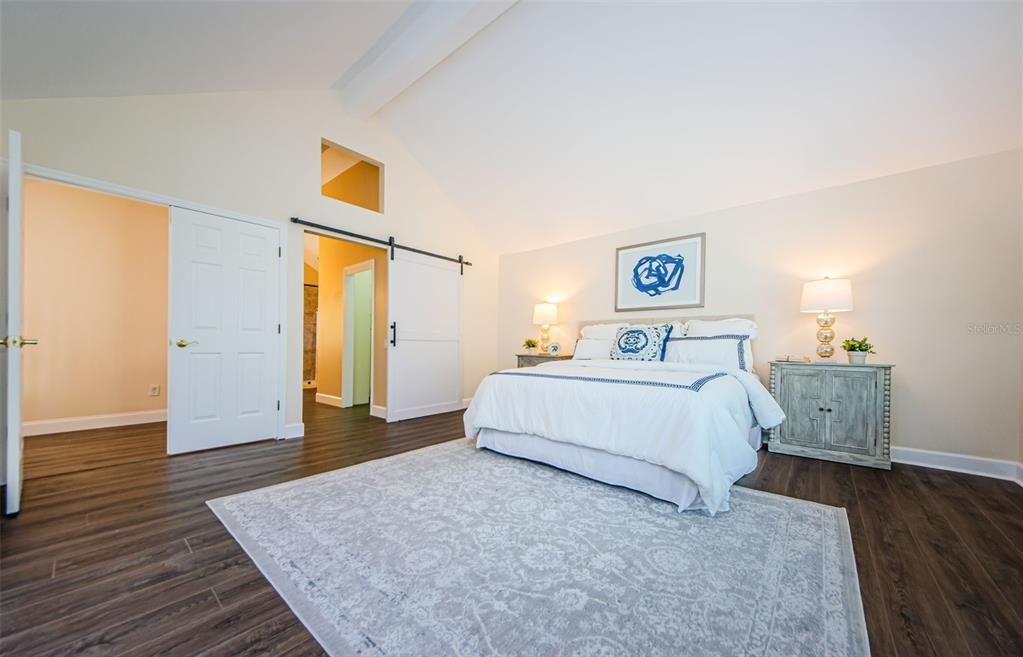 Bedroom, Interior, Wood Texture Flooring