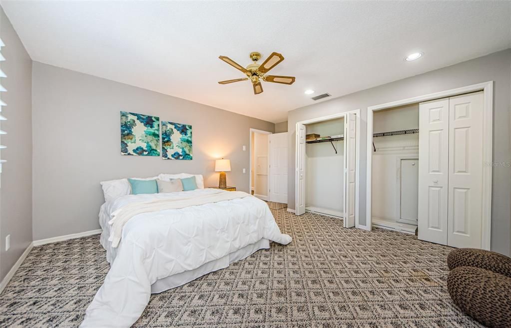 Bedroom, Interior, Recessed Lighting