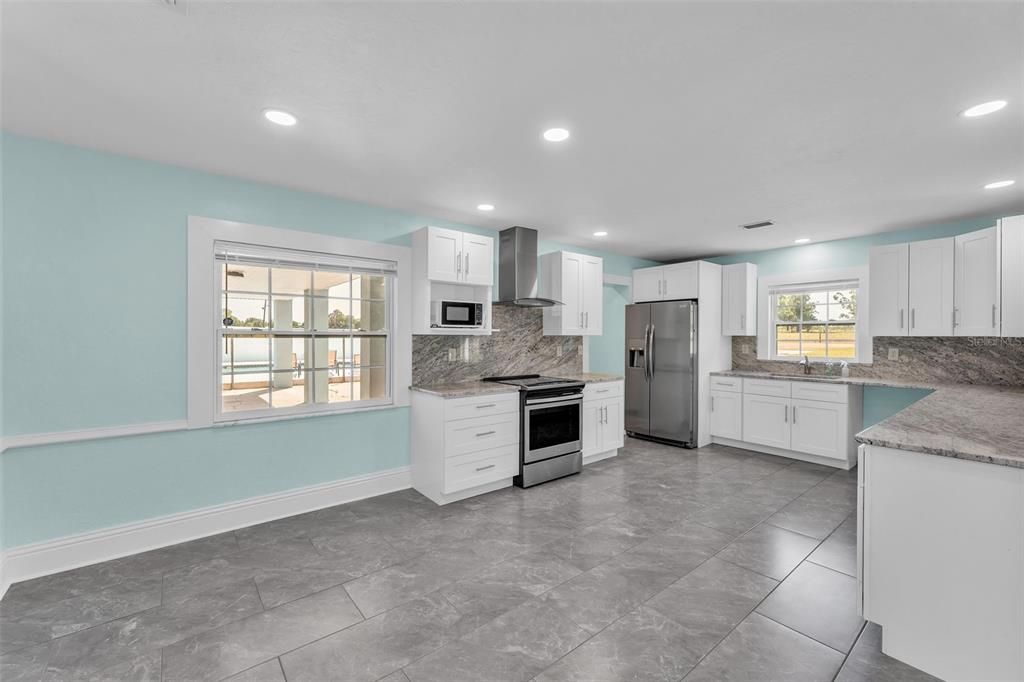 Interior, Kitchen, Recessed Lighting, Stainless Steel Appliances
