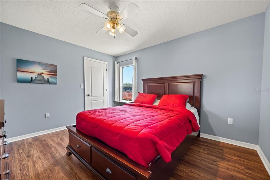 Bedroom, Interior, Wood Texture Flooring