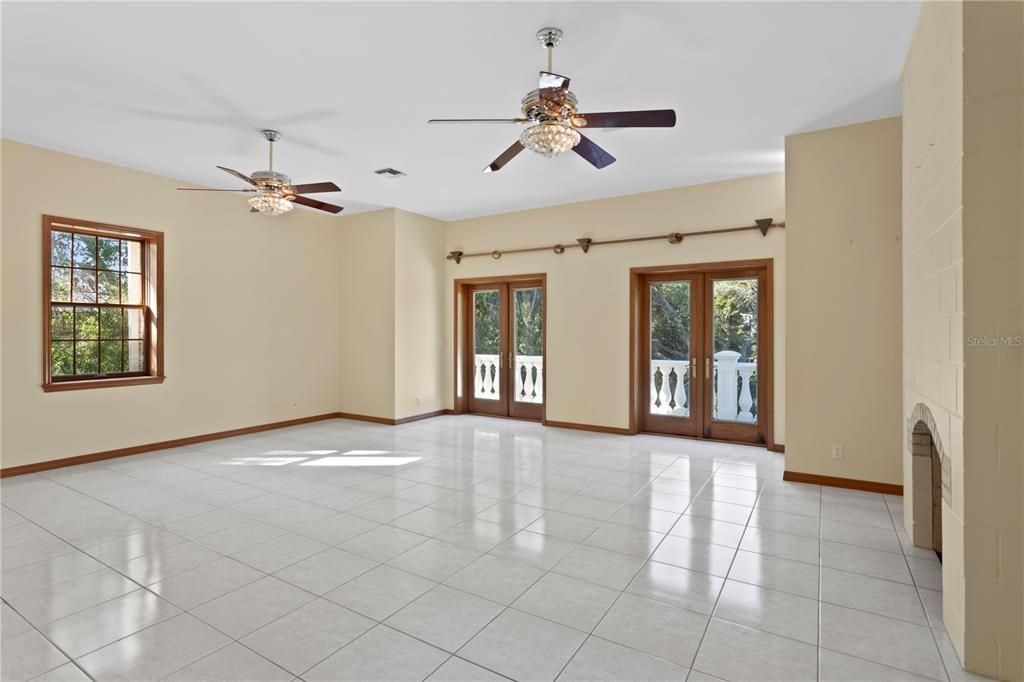 Empty room, Fireplace, Interior