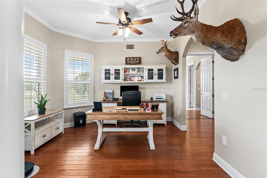 Home Office, Interior, Wood Texture Flooring