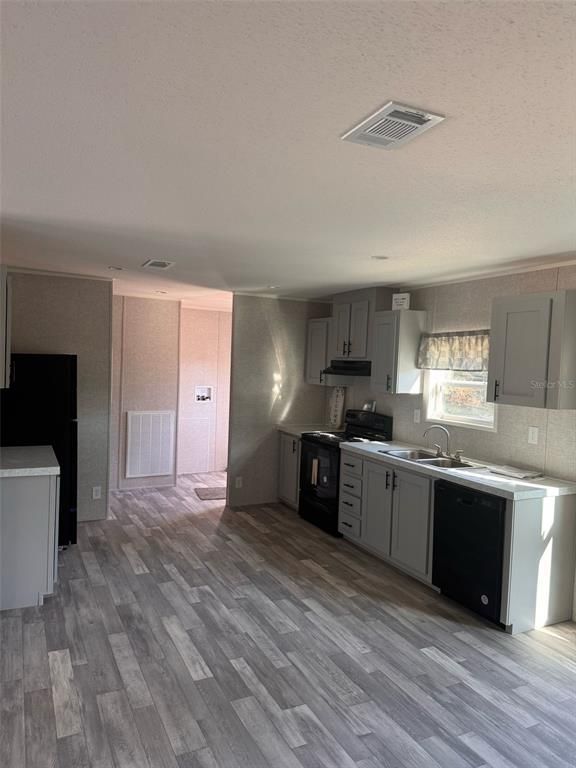 Interior, Kitchen, Wood Texture Flooring