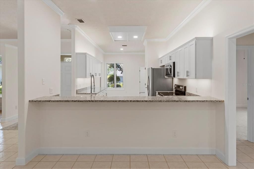 Interior, Kitchen, Recessed Lighting, Stainless Steel Appliances