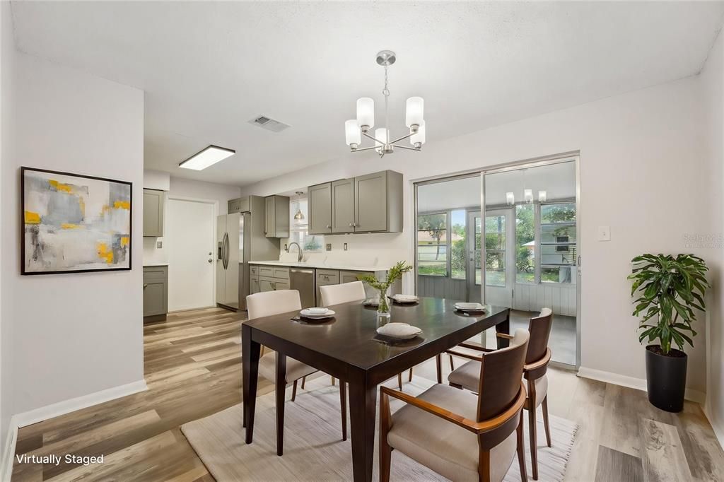 Chandelier, Dining room, Interior, Kitchen, Wood Texture Flooring