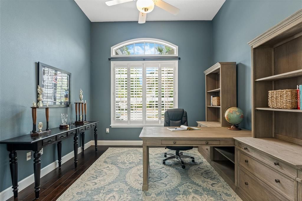 Home Office, Interior, Wood Texture Flooring