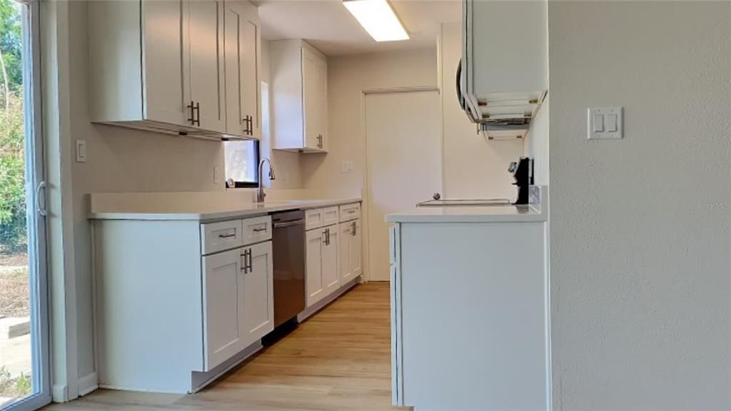Interior, Kitchen, Wood Texture Flooring
