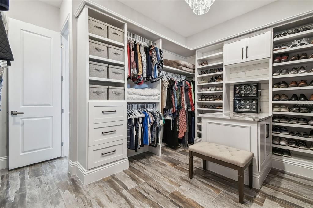 Interior, Walk-in Closets, Wood Texture Flooring