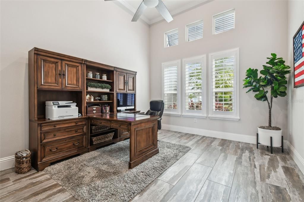 Home Office, Interior, Wood Texture Flooring