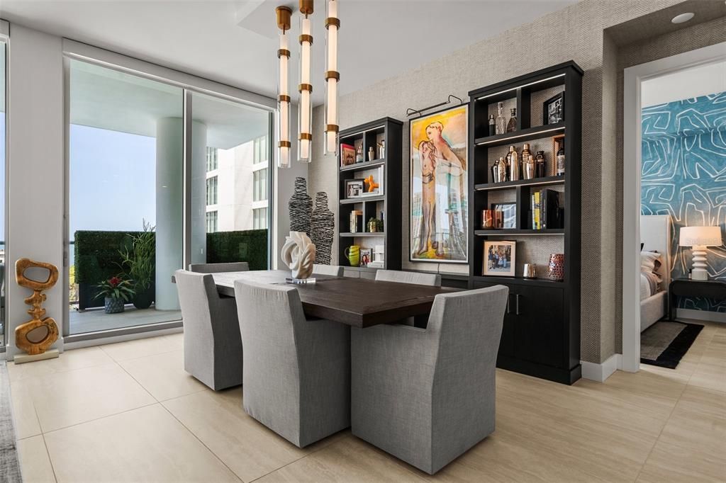 Dining room, Interior, Pendant Lights