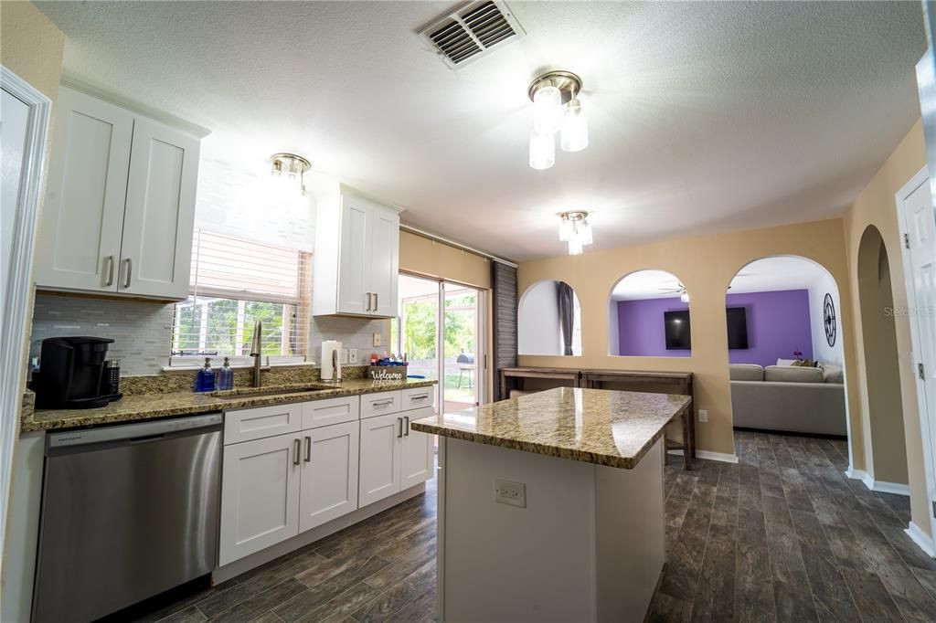 Interior, Kitchen, Wood Texture Flooring