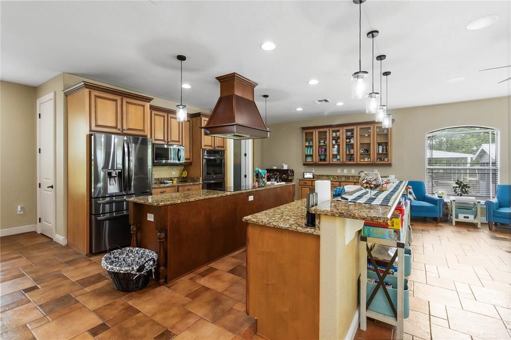 Interior, Kitchen, Pendant Lights, Recessed Lighting, Stainless Steel Appliances