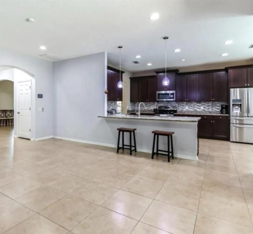 Interior, Kitchen, Pendant Lights, Recessed Lighting, Stainless Steel Appliances