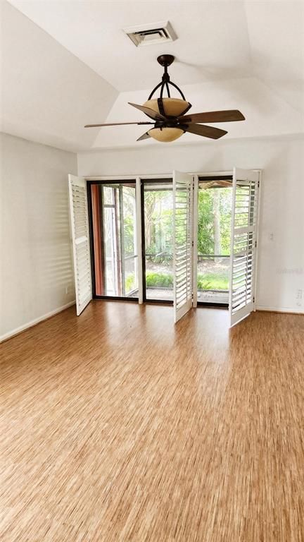 Empty room, Interior, Wood Texture Flooring