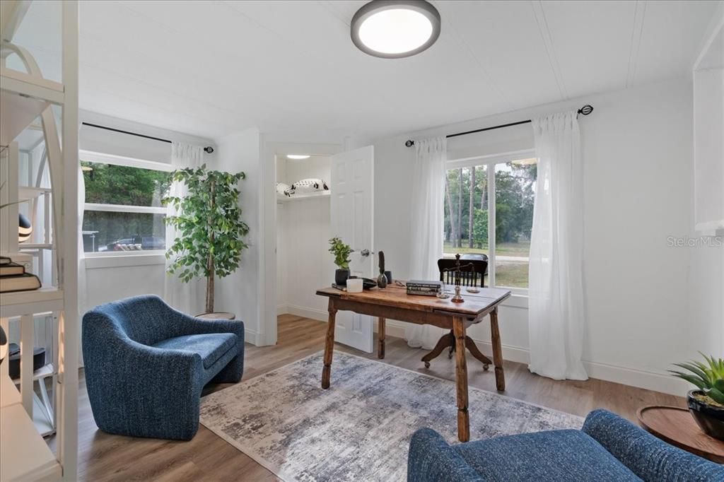 Home Office, Interior, Wood Texture Flooring