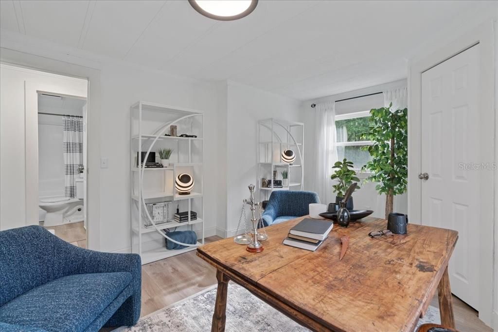 Home Office, Interior, Wood Texture Flooring