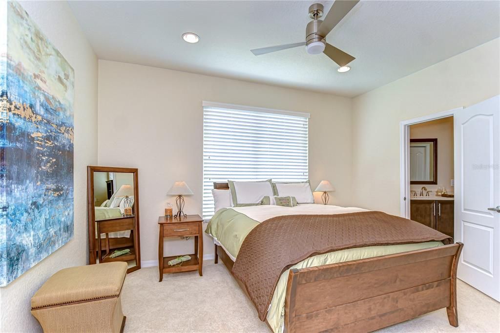 Bedroom, Interior, Recessed Lighting