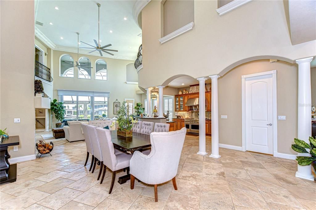 Dining room, Interior, Kitchen, Living room, Pendant Lights, Recessed Lighting