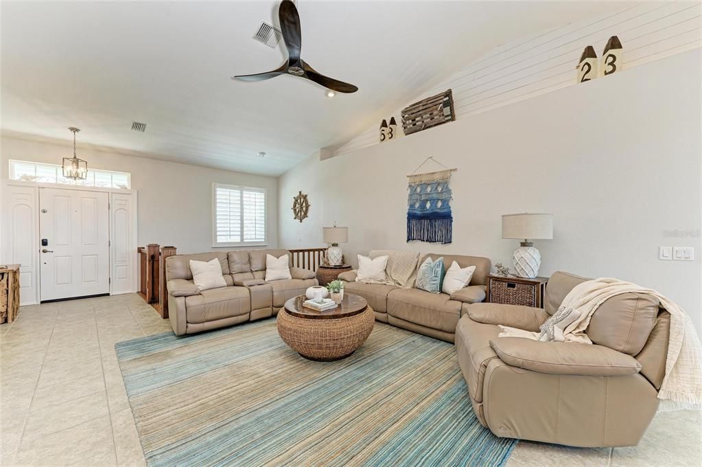 Interior, Living room, Recessed Lighting