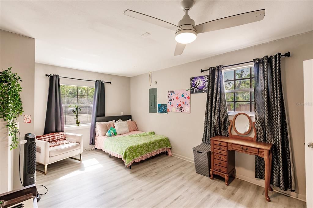 Bedroom, Interior, Wood Texture Flooring