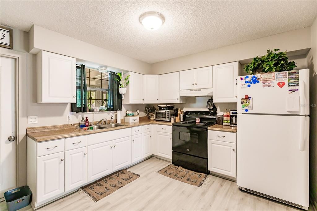 Interior, Kitchen, Wood Texture Flooring