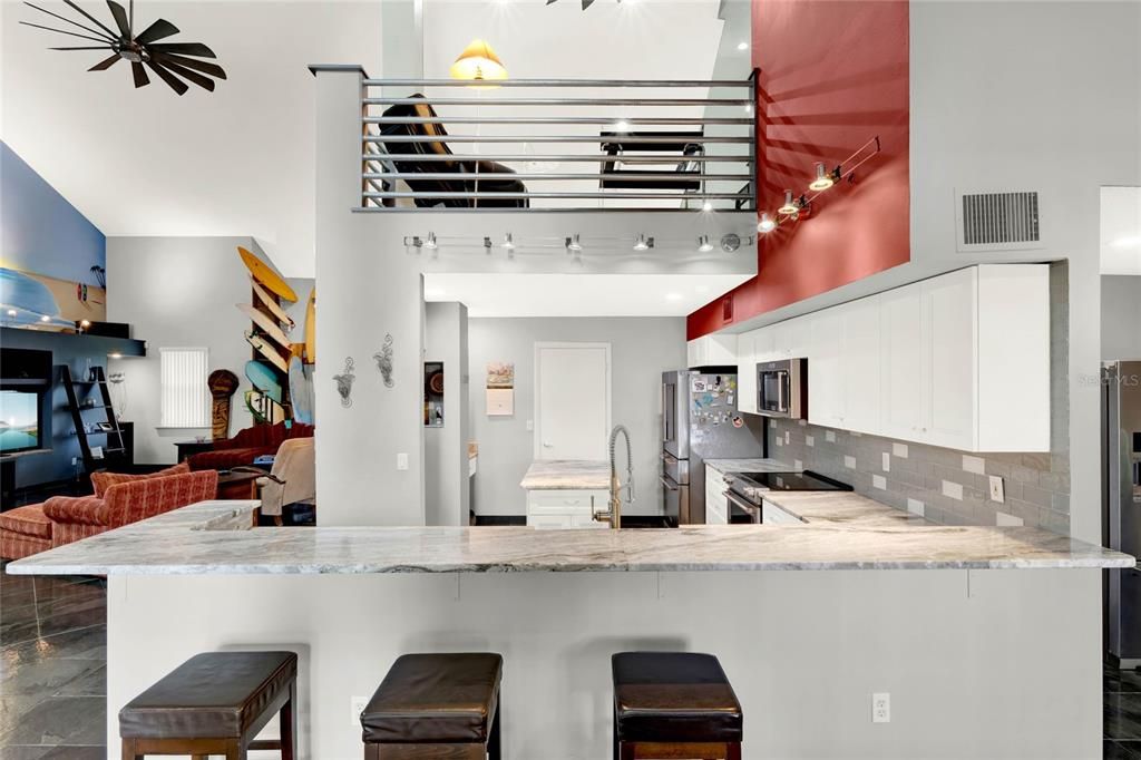 Interior, Kitchen, Living room, Recessed Lighting, Stainless Steel Appliances
