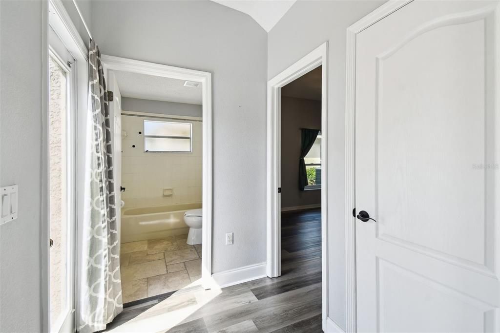Bathroom, Interior, Wood Texture Flooring